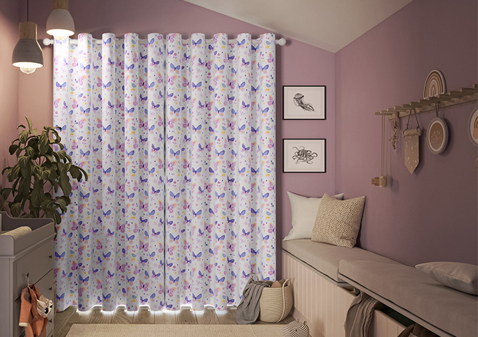 Butterfly Garden, Enchanting Purples - Made to Measure Curtains - Image 6